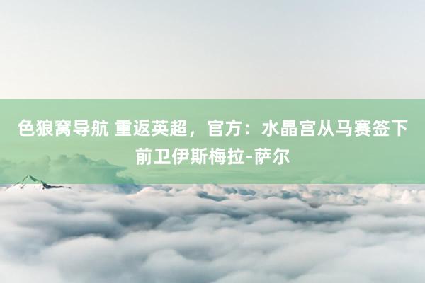 色狼窝导航 重返英超,官方:水晶宫从马赛签下前卫伊斯梅拉-萨尔